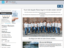 Tablet Screenshot of happ-reisen.de
